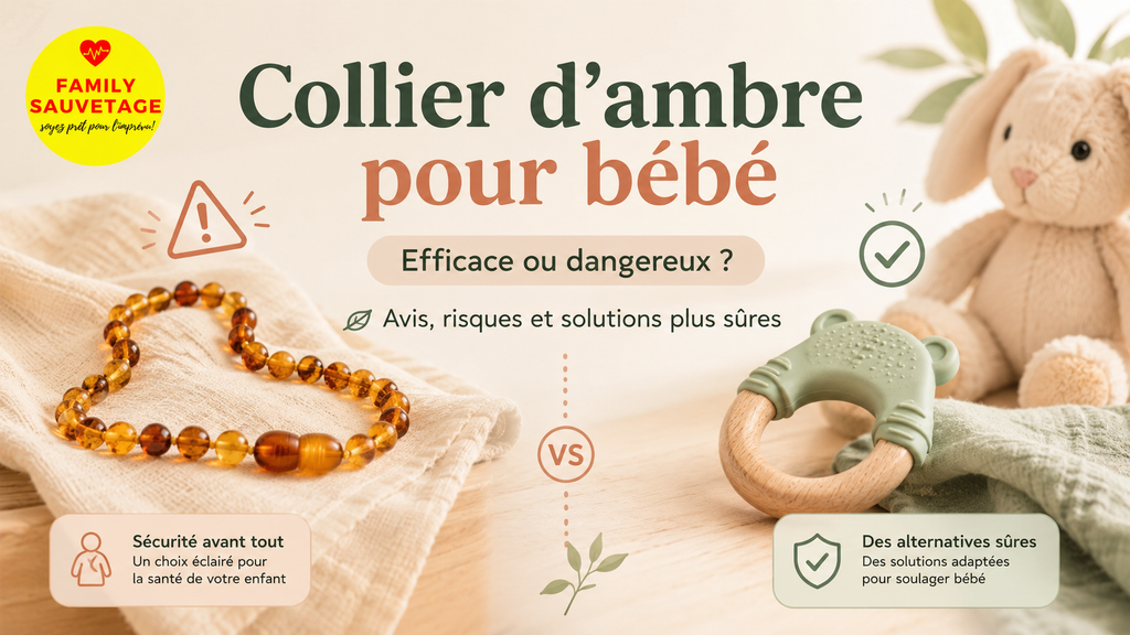 Collier d’ambre pour bébé : est-il dangereux et vraiment efficace ?