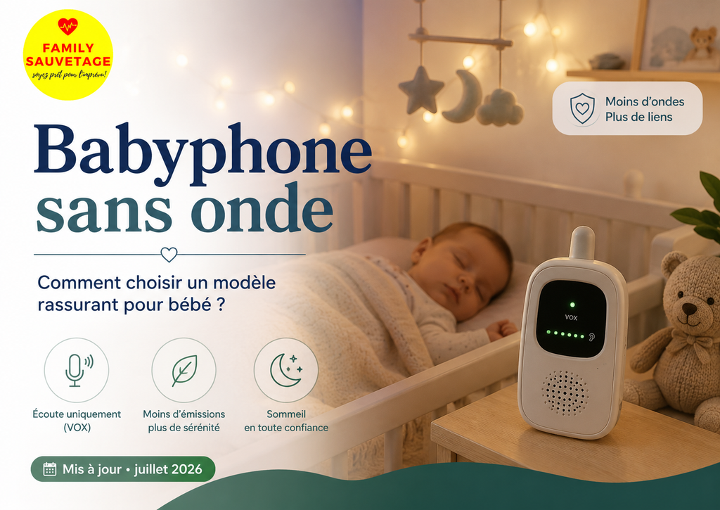 Babyphone sans onde : 3 modÚles avec mode VOX ou faible émission