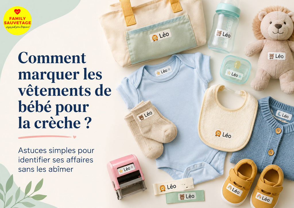 Comment marquer les vĂȘtements et les affaires de bĂ©bĂ© pour la crĂšche ?