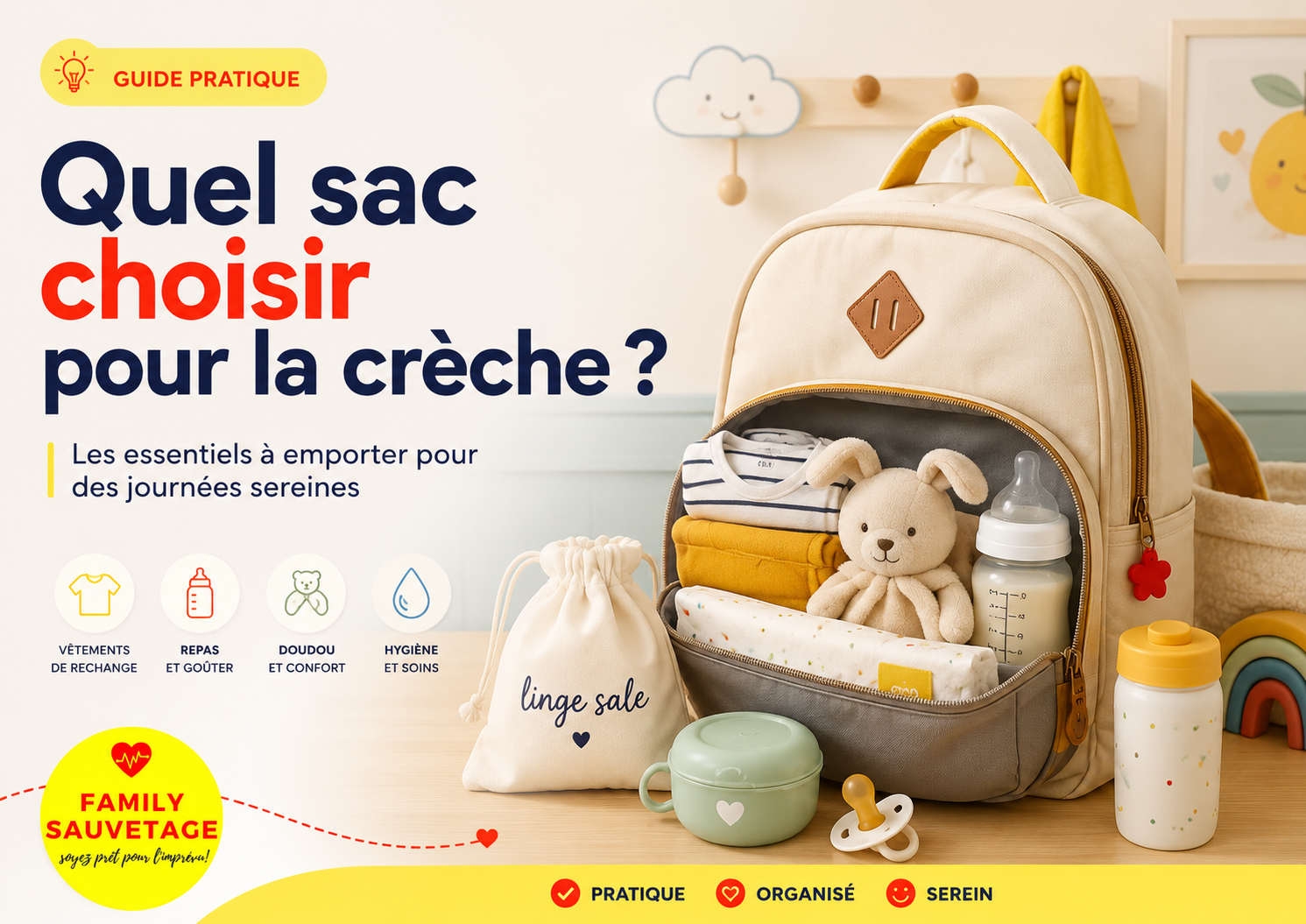 Quel sac choisir pour la crèche ? Comparatif et conseils pratiques