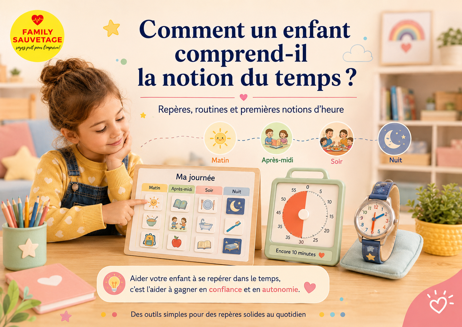 Comment un enfant comprend-il la notion du temps ?