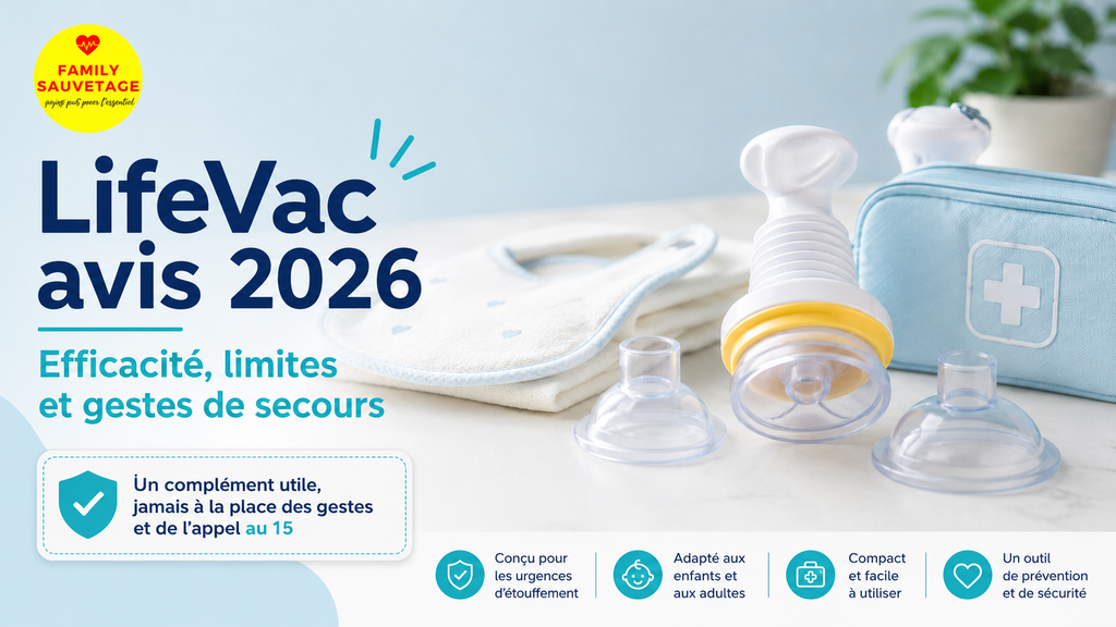 LifeVac avis 2026 : efficacité, limites et gestes de secours