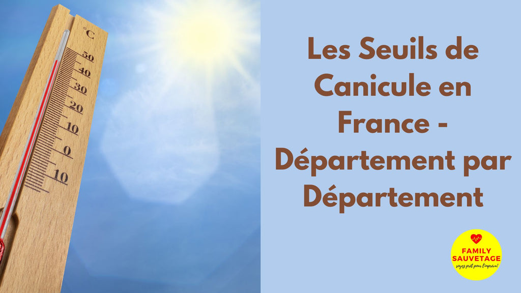 Alerte Canicule : Quels sont les Seuils de Température Caniculaire par Département en France?