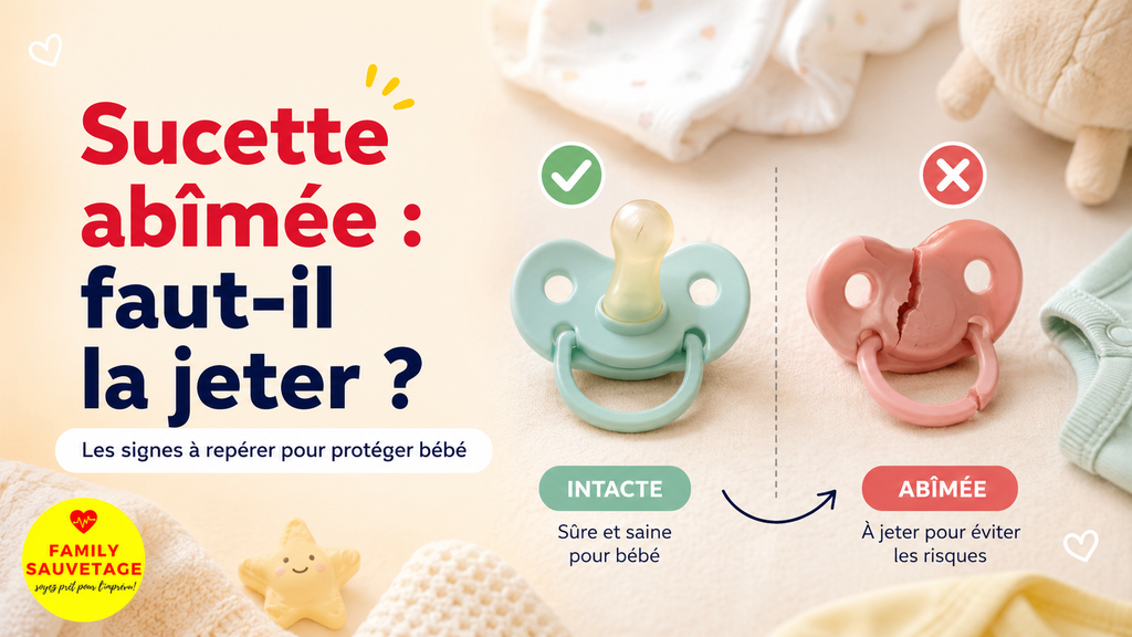 Sucette de bébé abîmée ou trouée : faut-il la jeter immédiatement ?