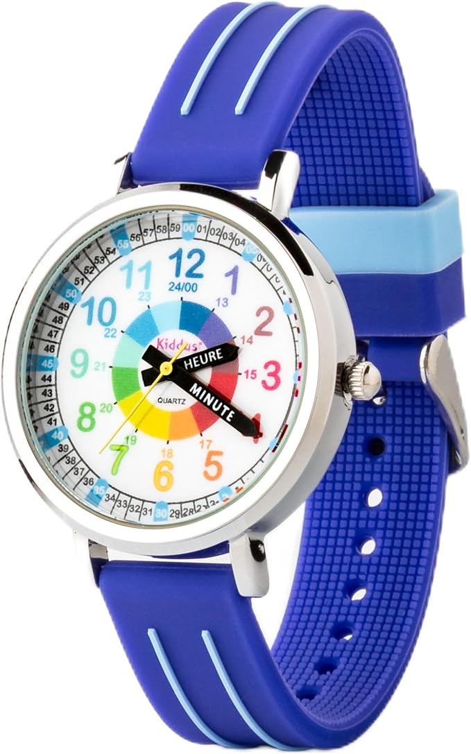 Montre pédagogique Kiddus Time Teacher bleue