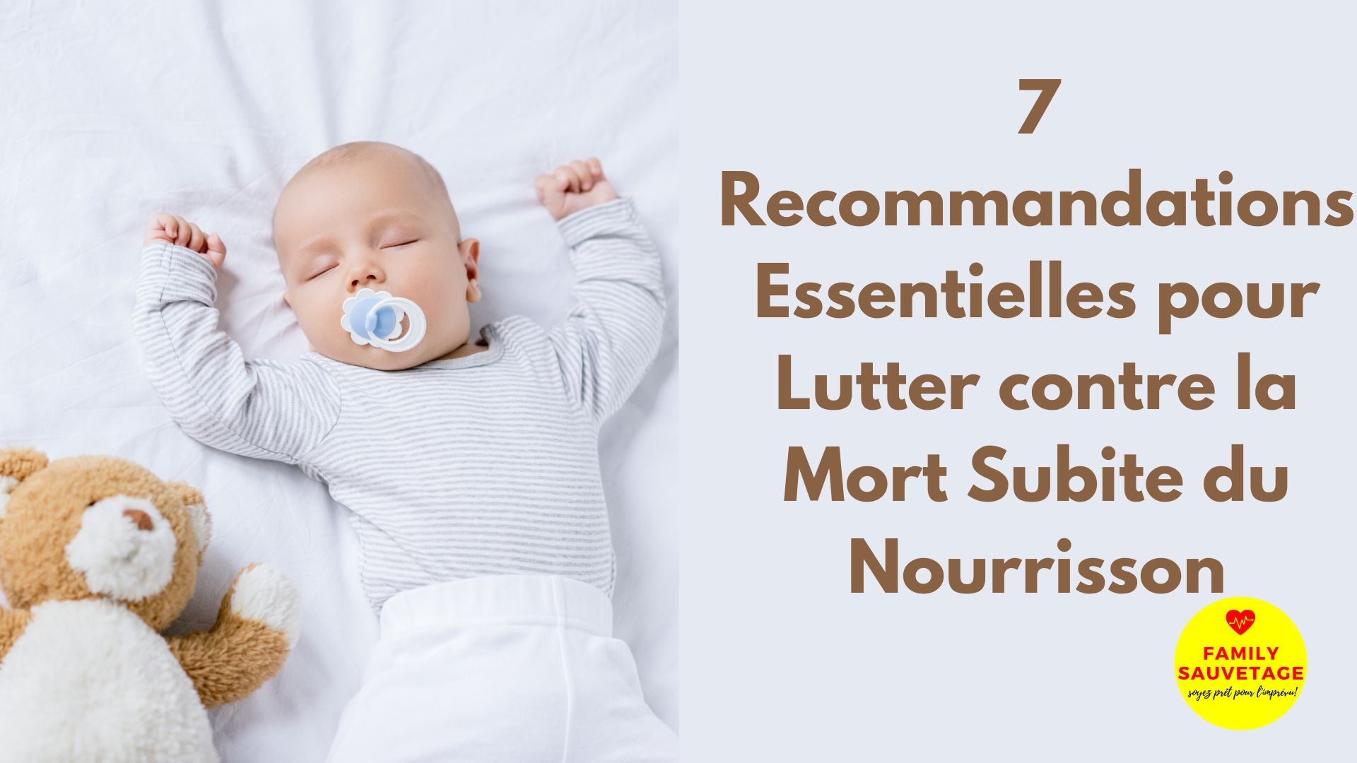 recommandation pour lutter contre la mort subite du nourrisson