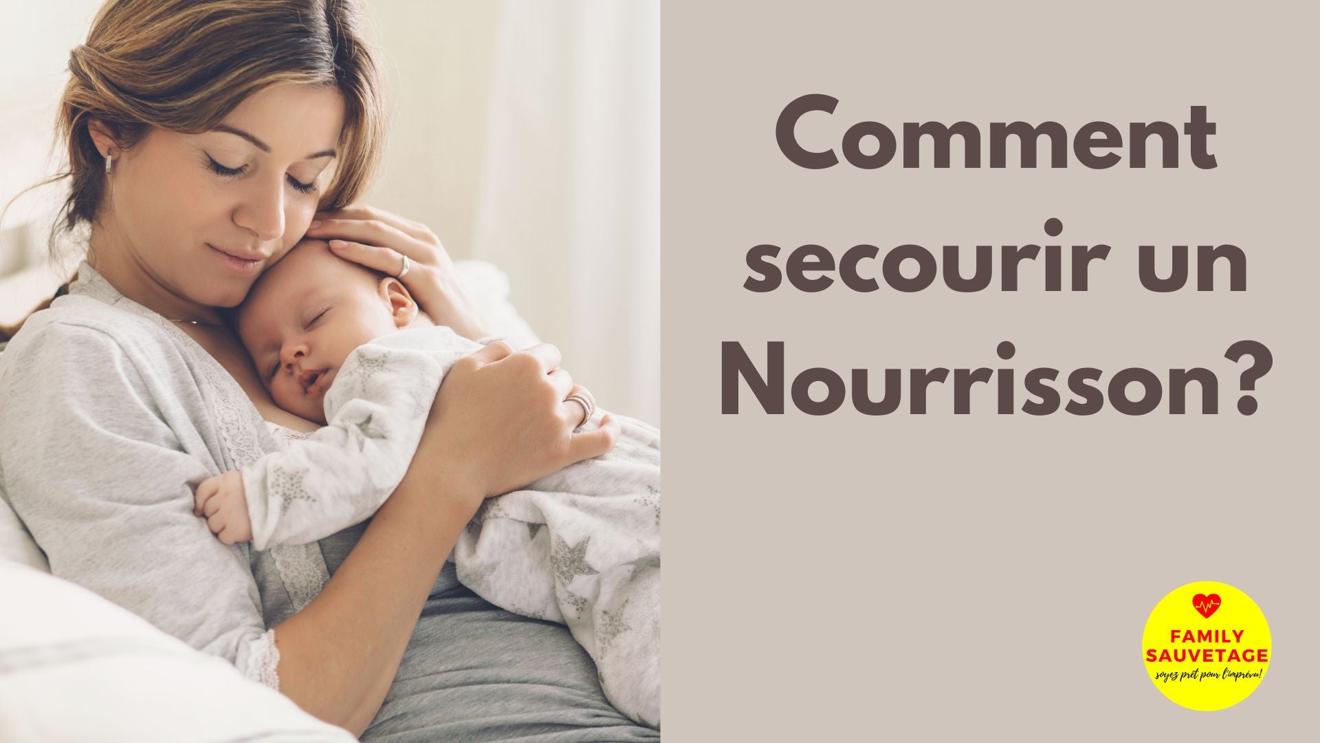 comment secourir un nourrisson