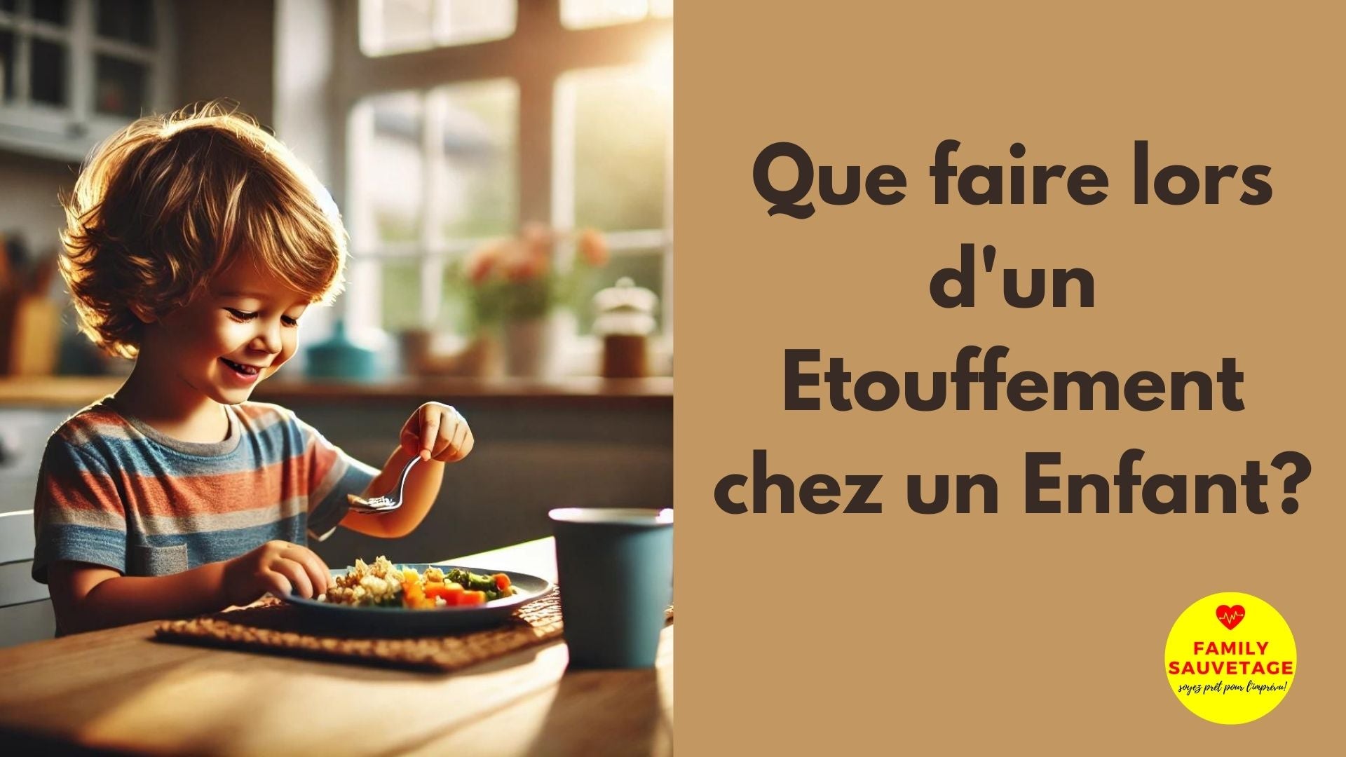 étouffement enfant geste secours