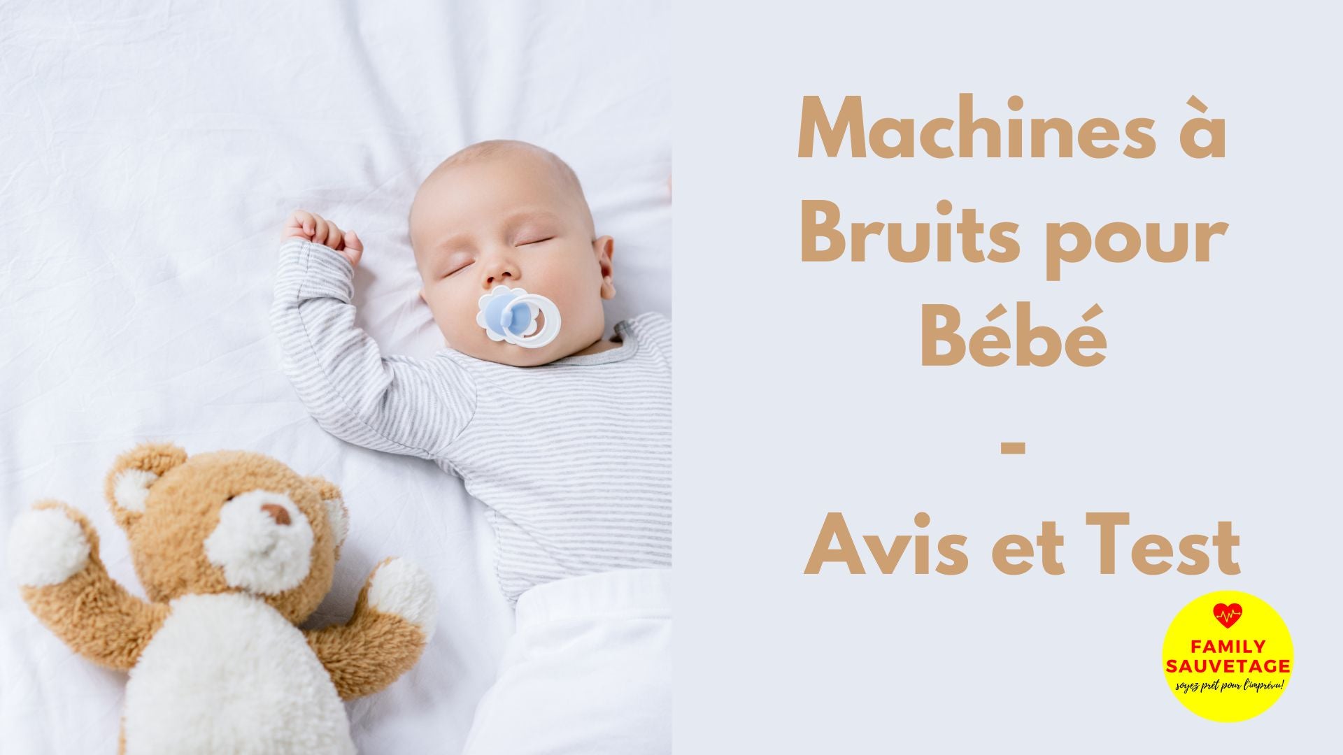 Sommeil bebe bruit blanc avis test produit machine