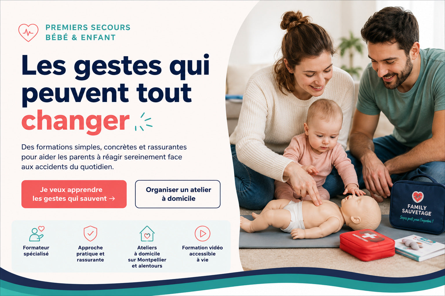Formation premiers secours bébé et enfant – Family Sauvetage